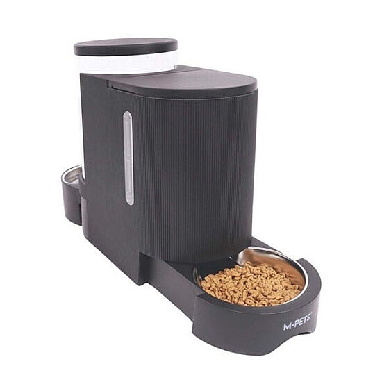 M-Pets Eco Duplo İki Hazneli Mama ve Su Kabı 6 Lt / 2,65 Kg - Siyah - 3