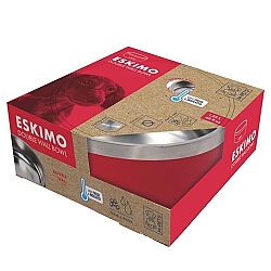 M-Pets Eskimo Çift Cidarlı Mama ve Su Kabı - 1,25 L - Kırmızı - M-Pets