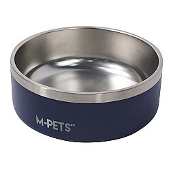 M-Pets Eskimo Çift Cidarlı Mama ve Su Kabı - 1,25 L - Lacivert - 2