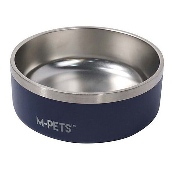 M-Pets Eskimo Çift Cidarlı Mama ve Su Kabı - 2 L - Lacivert - 2