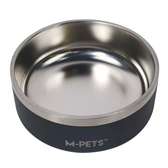 M-Pets Eskimo Çift Cidarlı Mama ve Su Kabı - 2 L - Siyah - 2