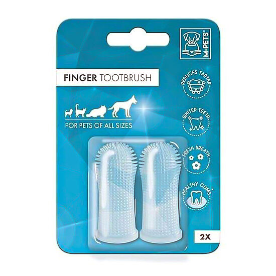 M-Pets Finger Silikon Parmak Diş Fırçası 2'li - 1