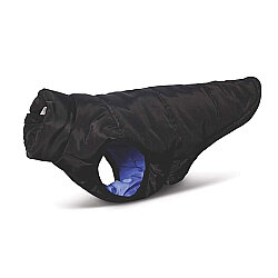 M-Pets Getle Dog Kış Ayları İçin Köpek Montu Siyah/Mavi - Large - M-Pets