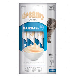 M-Pets Hairball Tüy Yumağı Kontrolü Creamy Kedi Ödülü 4x15 Gr - M-Pets