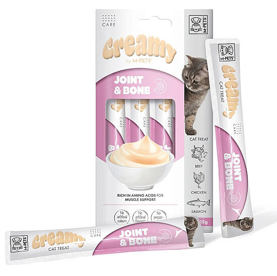 M-Pets Joint Bome Eklem Sağlığı Creamy Kedi Ödülü 4x15 Gr - 1