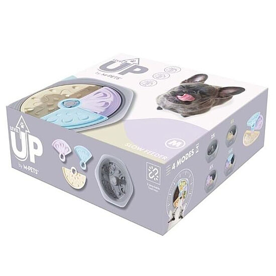M-Pets Level Up Ayarlanabilir Yavaş Yeme Mama Kabı - Medium - 1