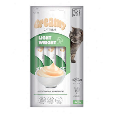 M-Pets Light Weight Kilo Kontrol Creamy Kedi Ödülü 4x15 Gr - 1