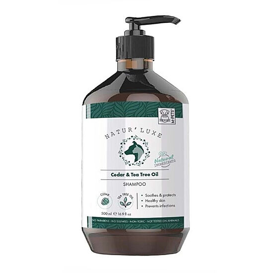 M-Pets Naturluxe Sedir ve Çay Ağaçlı Köpek Şampuanı 500 ML - 1