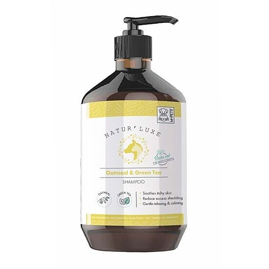 M-Pets Naturluxe Yulaflı ve Yeşil Çaylı Köpek Şampuanı 500 ML - 1