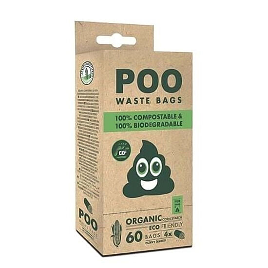 M-Pets Poo Doğada Çözülen Dışkı Toplama Poşeti 15 Yaprak 4 Adet - 1