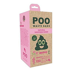 M-Pets Poo Dışkı Toplama Poşeti Gül Kokulu 15 Yaprak 8 Adet - M-Pets