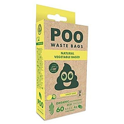 M-Pets Poo Dışkı Toplama Poşeti Limon Kokulu 15 Yaprak 4 Adet - M-Pets