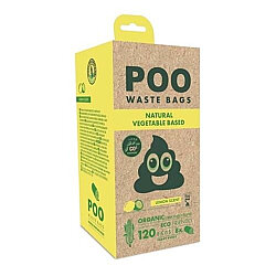 M-Pets Poo Dışkı Toplama Poşeti Limon Kokulu 15 Yaprak 8 Adet - M-Pets