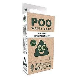 M-Pets Poo Dışkı Toplama Poşeti Natural 15 Yaprak 4 Adet - M-Pets
