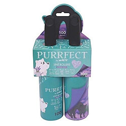 M-Pets Purrfect Tüy Toplama Rulosu 100 Yaprak 2'li Paket (Toplam 2000 Yaprak) Lavantalı - M-Pets