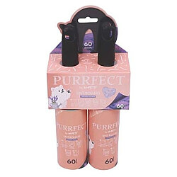 M-Pets Purrfect Tüy Toplama Rulosu 60 Yaprak 2'li Paket (Toplam 120 Yaprak) Lavantalı - M-Pets