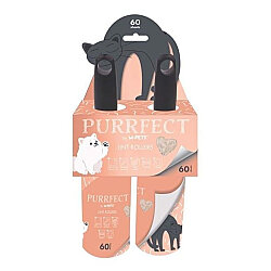 M-Pets Purrfect Tüy Toplama Rulosu 60 Yaprak 2'li Paket (Toplam 120 Yaprak) Pink - M-Pets