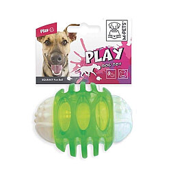 M-Pets Squeaky Transparent Top Köpek Oyuncağı 6,7 Cm - Yeşil - M-Pets