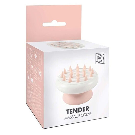 M-Pets Tender Diken Uçlu Masaj Fırçası - Pembe - 1