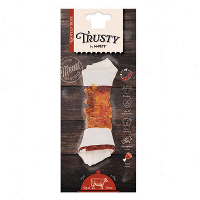 M-Pets Trusty Extra Beef Düğümlü Kemik 75 Gr - 1