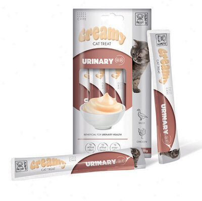 M-Pets Urinary İdrar Yolları Sağlığı Creamy Kedi Ödülü 4x15 Gr