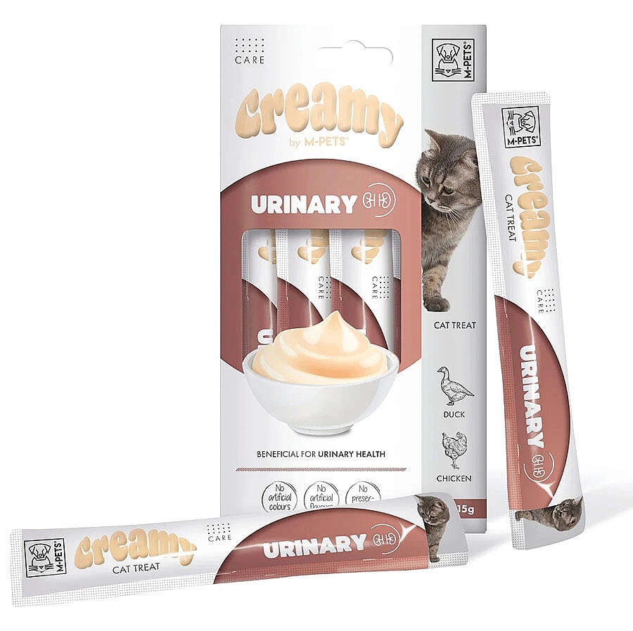M-Pets Urinary İdrar Yolları Sağlığı Creamy Kedi Ödülü 4x15 Gr