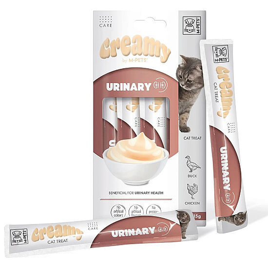 M-Pets Urinary İdrar Yolları Sağlığı Creamy Kedi Ödülü 4x15 Gr - 1