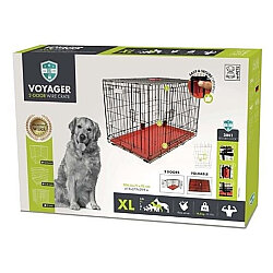 M-Pets Voyager İki Kapılı Köpek Kafesi 106x71x76 Cm - XLarge - Kırmızı - M-Pets