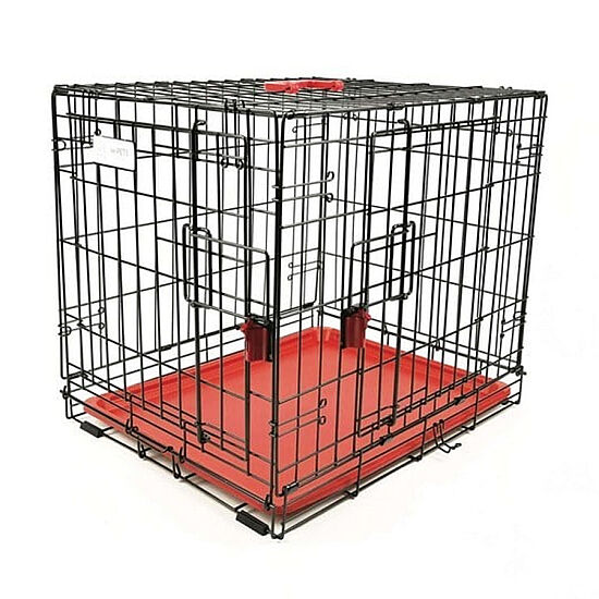 M-Pets Voyager İki Kapılı Köpek Kafesi 106x71x76 Cm - XLarge - Kırmızı - 2