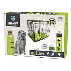 M-Pets Voyager İki Kapılı Köpek Kafesi 106x71x76 Cm - XLarge - Yeşil - M-Pets