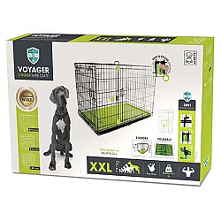 M-Pets Voyager İki Kapılı Köpek Kafesi 122x76x84 Cm - XXLarge - Yeşil - M-Pets