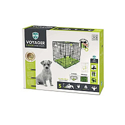M-Pets Voyager İki Kapılı Köpek Kafesi 61x46x48 Cm - Small - Yeşil - M-Pets