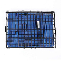 M-Pets Voyager İki Kapılı Köpek Kafesi 76x48x53 Cm - Medium - Mavi - 4