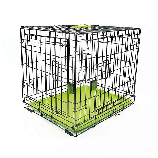 M-Pets Voyager İki Kapılı Köpek Kafesi 91x58x63 Cm - Large - Yeşil - 2