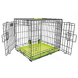 M-Pets Voyager İki Kapılı Köpek Kafesi 91x58x63 Cm - Large - Yeşil - 3