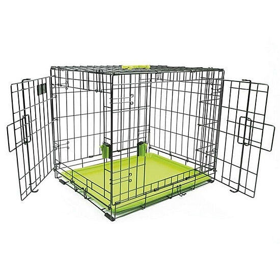 M-Pets Voyager İki Kapılı Köpek Kafesi 91x58x63 Cm - Large - Yeşil - 3