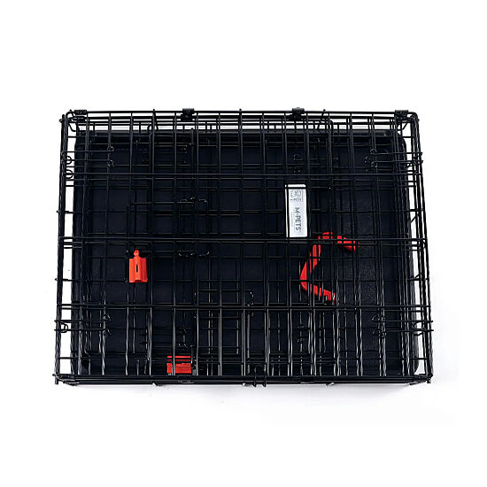 M-Pets Voyager İki Kapılı ve Tekerlekli Köpek Kafesi 106x71x76 Cm - XLarge - Siyah - 4