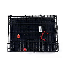 M-Pets Voyager İki Kapılı ve Tekerlekli Köpek Kafesi 91x58x63 Cm - Large - Siyah - 4