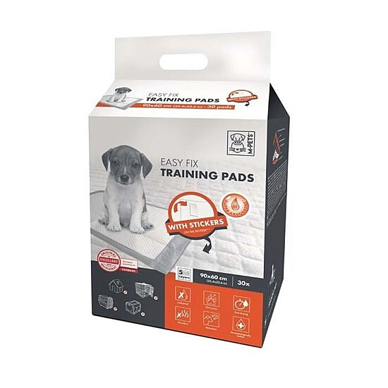 M-Pets Yapışkanlı Köpek Çiş Eğitim Pedi 90 x 60 Cm 30'lu Paket - 1
