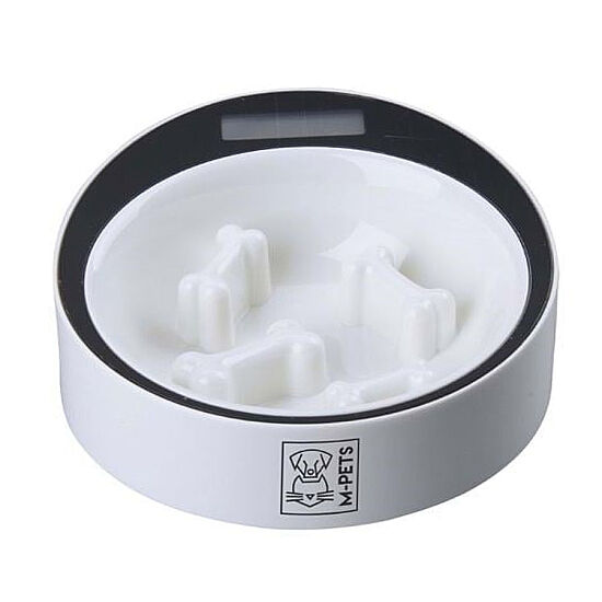 M-Pets Yumi Smart Dijital Tartılı Yavaş Yeme Mama ve Su Kabı - 1