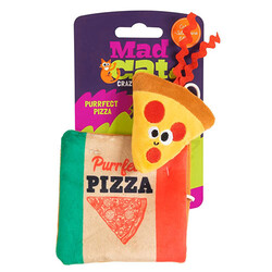 Mad Cat - Mad Cat Purrfect Pizza Kedi Otlu ve Matatabili 2 li Kedi Oyuncağı