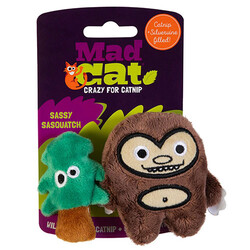 Mad Cat - Mad Cat Sassy Sasquatch Kedi Otlu ve Matatabili 2 li Kedi Oyuncağı
