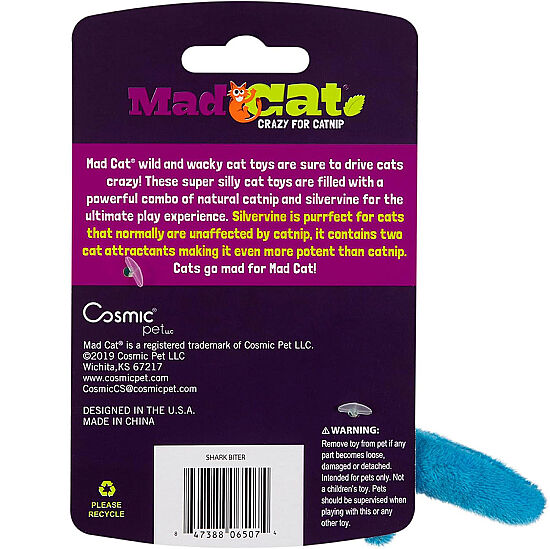 Mad Cat Shark Biter Kedi Otlu ve Matatabili Kedi Oyuncağı - 2