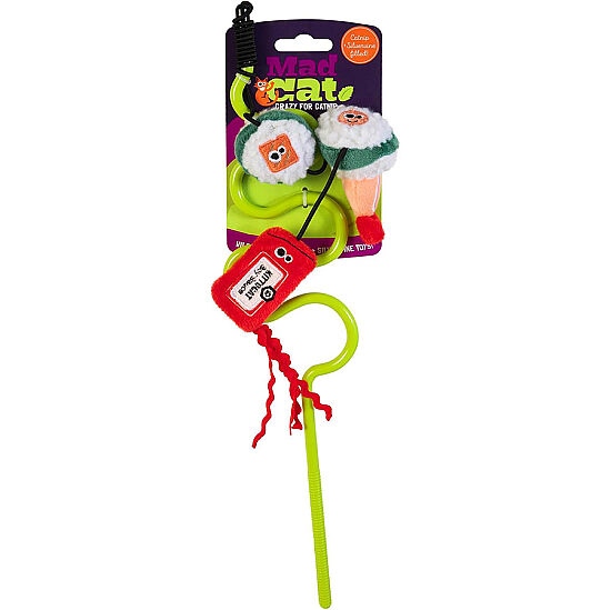 Mad Cat Sushi Swatter Kedi Otlu ve Matatabili Oyuncaklı Kedi Oltası - 2