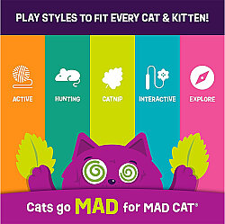 Mad Cat Tabby Tequila Kedi Otlu ve Matatabili 3 lü Kedi Oyuncağı - 5