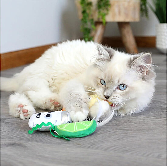 Mad Cat Tabby Tequila Kedi Otlu ve Matatabili 3 lü Kedi Oyuncağı - 3