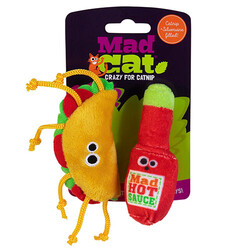 Mad Cat - Mad Cat Taco Tuesday Kedi Otlu ve Matatabili 2 li Kedi Oyuncağı