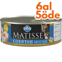 Matisse - Matisse Codfish Mousse Morina Balıklı Kedi Konservesi 85 Gr - 6 Al 5 Öde