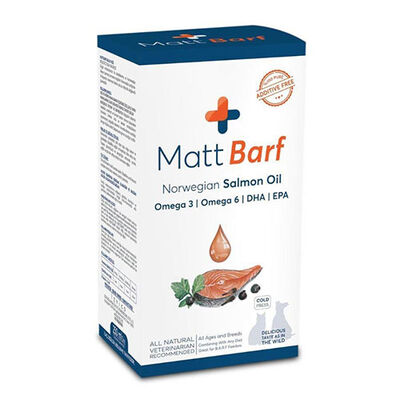 Matt Barf Kedi ve Köpekler için Somon Yağı 250 ML