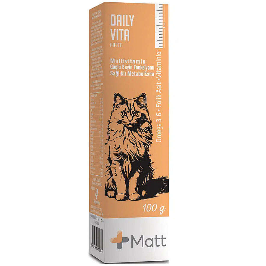 Matt Daily Vita Multi Vitamin Kedi ve Köpek Macunu 100 Gr